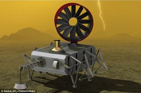 NASA研发金星漫游车 利用涡轮采集风能